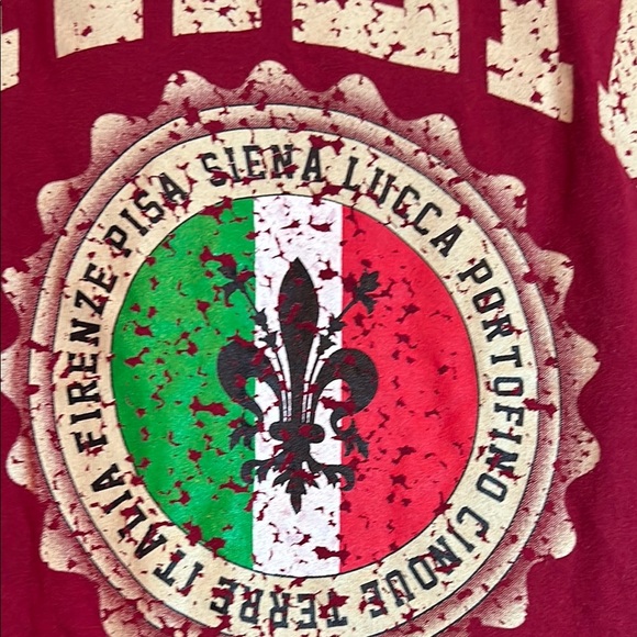 Red Italia Short Sleeve Tee - Picture 7 of 14